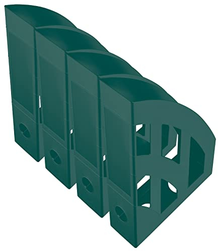 Helit - Stehsammler The Green Bridge, DIN A4-C4, aus Recycling-Kunststoff Blauer Engel Zertifiziert (grün, 4)