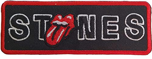 Rock Off The Rolling Stones Standard Patch: Border No Filter Licks Offizieller gewebter Aufnäher, Einheitsgröße