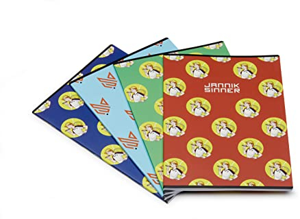 Pigna, Maxi Notizbuch SINNER, 80 Seiten, individuelle Ränder, 5 Stück, innen 5M, quadratisch