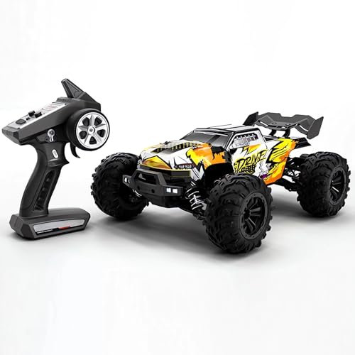 1:16 Brushless RC Car, 2,4 GHZ Hochgeschwindigkeits-Rennwagen, Ferngesteuertes Auto für Jungen, 70 Km/h Offroad-Hobby-RC-Truck, 4X4-Spielzeug-Raupen-Elektrofahrzeug, Tolles für