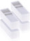 ROW&LINE® – Organizer Set – 11 extra hohe Fächer für Unterwäsche, BHs & Kleidung – Ordnungssystem Wickeltisch – strapazierfähig & abwaschbar für jeden Schrank & Schublade – weiß – Size: 4x S