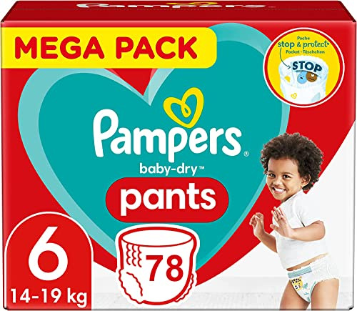 Pampers Baby-Dry Hose, Größe 6, 78 Windeln