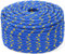 Abio Corda in polipropilene da 6 mm, 5 m, colore blu, per esterni, fune in polipropilene, per ormeggio, corda in nylon, corda di plastica intrecciata, 6 mm, 5 m