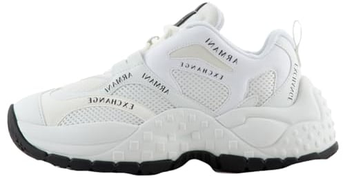 Armani Exchange Vedder, Microsuede Clean Essential Look, Scarpe da Ginnastica Donna, Op White Op White, 38 EU