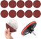 12 pcs Sander for Drill Attachment 5 Sanding Discs Pad Kit,Drill Sanding Attachment Grinder Sanding Attachment, Sanding Discs Pads Kit for Drill Grinder Rotary Tools with Sanding Pad and Shaft