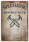 CREATCABIN Panneau Métal avec Taux Horaire Mécanicien,Décoration D'Atelier Mécanicien,Outil Magasin Garage Voiture,Panneau Fer Vintage,Plaque d'affiche Murale Suspendre pour Maison Hommes, 20x30cm