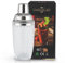 UXIYI Glass Cocktail Shaker Kit,350Ml Mixer Professional Thickened Drinking Shaker Cocktail,Leakproof Metallic Steel Lid&Strainer,Silver