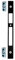 Cerradero Doble Serie Europea FHZ Modelo 1 Negro