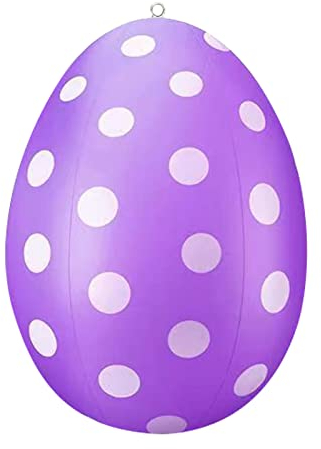 40 cm Osterei Ei - Dekoration zu Ostern - Riesige Osterei-Dekorationen | Osterdekorationen für den Außenbereich | Ostereier-Dekorationen für Schaufenster, Warenpräsentation, Garten, (Purple, One Size)