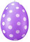 40 cm Osterei Ei - Dekoration zu Ostern - Riesige Osterei-Dekorationen | Osterdekorationen für den Außenbereich | Ostereier-Dekorationen für Schaufenster, Warenpräsentation, Garten, (Purple, One Size)
