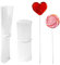 ZYDYRX 100 Piezas Palitos Acrílicos Piruletas Palitos Transparentes Decorar Tartas Palitos Acrílicos Caramelos 15CM 10CM Palitos Acrílicos Redondos Tartas Para Piruletas Tartas Caramelos