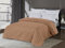 FEBE Tagesdecke Bettüberwurf Braun 200x220 cm Überwurfdecke Sofadecke Sofaüberwurf Flauschig Mikrofaser Zimmer Deko Throw Blanket