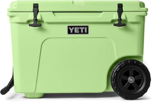 YETI Tundra Haul Wheeled Cool Box, Insulated Hard Cooler, Key Lime