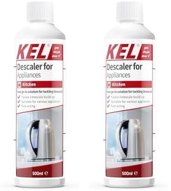 KEL - Descaler for Appliances, Kettle Descaler, Coffee Machine Descaler & Washing Machine Cleaner, Effective Limescale Remover - 500ml (Pack of 2)