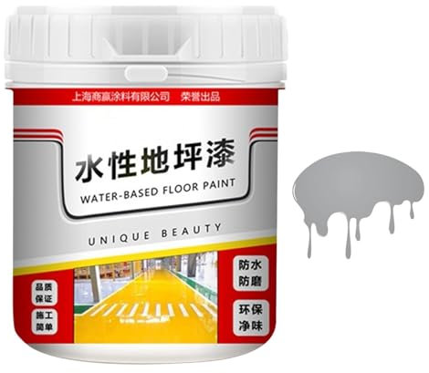 Misaakoeq Anti-Slip Concrete Floor Paint - Quick-Dry Anti-Slip Waterproof Coating Floor Paint - Concrete Floor Paint, Garage Door Coating for Parking Lots And Intersections