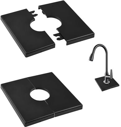 YJFY 2 pezzi, flangia da parete divisa, rosette, copertura per tubo di riscaldamento, rosetta, rosetta, materiale ABS, durata, adatto per tubi dell'acqua, tubi del gas, radiatori (nero, 26 mm)