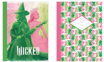 Wicked Pink & Green Composition Notebook Set (Set of 2)