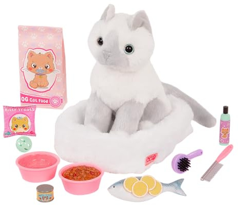 Our Generation – Plüschbett für Plüschtiere – Spielzeug für Kinder ab 3 Jahren – Feline Fabulous