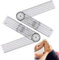 2 Stücke Winkelmesser Physiotherapie - 360° Winkel Goniometer, Transparenter Gelenkmesser, Goniometer Physiotherapie, Winkelmesser Schule, für Heimarbeit, Sporttherapie