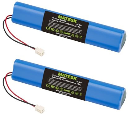10.8V 2500mAh NI-MH Akku 946933 Rollläden Solar für Velux 946933 mit Kabel und Stecker Ersatzakku für Velux Rollladen Antrieb, Solarrolladen, SSL Solar Rollläden, 846933 946930 (2 Stück)