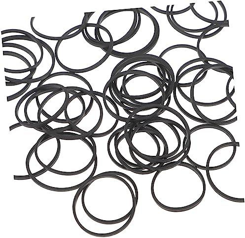 VICASKY 50 Pack Cassette Tape Machine Belts Drive Belts for Record Players for Maintenance