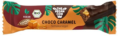 THE VEGAN COW Schokoriegel - Choco Caramel - 40g - vegan, bio, glutenfrei - 100% natürliche Zutaten