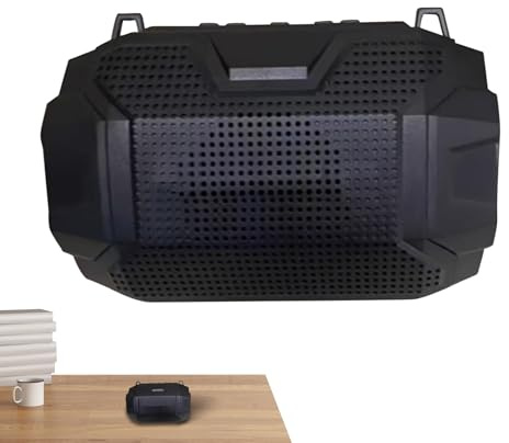 Portable Speaker, Wireless Music Device, Surround Sound Subwoofer, Deep Bass Audio Tool, Entertainment Gadget for Living Room, Kitchen, RV, Trips, 3,35 x 3,35 x 4,13 pouces