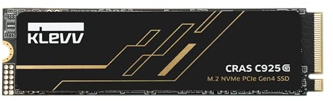 KLEVV CRAS C925G - SSD da gioco interno M.2 2280 NVMe PCIe Gen4x4 da 2 TB con dissipatore di calore in grafene, compatibile con PS5, fino a 7400 MB/s (K02TBM2SP0-25G)