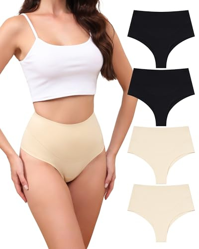 Levao Tummy Control Knickers Brazilian High Waisted Shapewear for Women | Breathable Comfy Shaper, Seamless Postpartum Slimming Shaping, Briefs Multipack, Party, Wedding & Everyday Wear