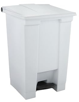 Rubbermaid Step on Container White Pedal Bin 45.5 Litre