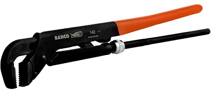 Bahco Schraubenschlüssel Rohrzange, Metall Griff, Backenweite 110mm, / Länge 722,0 mm