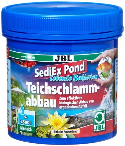 JBL Sedi Ex Pond 27330 Bakterien und Aktivsauerstoff zum Abbau von Teichschlamm, 250 g