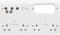 Mk K2740WHI 4g Double Pole 13A Combi Plate/Quad/TV/BT