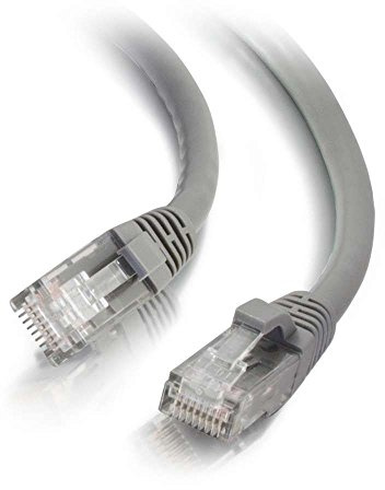 C2G 22016 Cat6 Cable - Snagless Unshielded Ethernet Network Patch Cable, Gray (15 Feet, 4.57 Meters)
