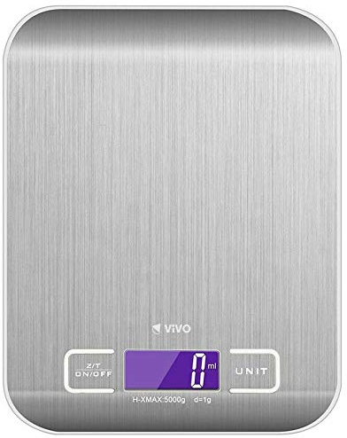 Digital LCD Electronic Kitchen Household Weighing Food Cooking Scales 5KG Steel