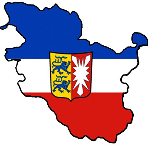 Werbetechnik Sotirios Papoutsis Auto Aufkleber Schleswig-Holstein Sticker Konturgeschnitten (ca 11x11 cm)