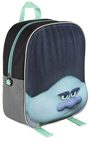 Trolls 2100001572 31 cm 3D Effekt Face AST blau Junior Rucksack