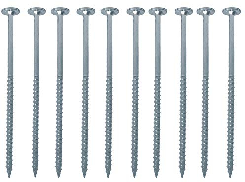 FastCap PowerHead Schrauben – 5,1 cm selbstschneidende übergroße Flachkopf-Holzschraube mit T20-Torx-Antrieb – Zink-Finish – 50 Stück – 80897