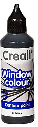 Creall Havo20114 - Botella de Cristal de 80 ml, Color Negro