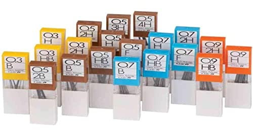 Tombow EX-05P-3H Boîte de 12 Recharges pour Porte-mine pointe 0,5mm, dureté 3H