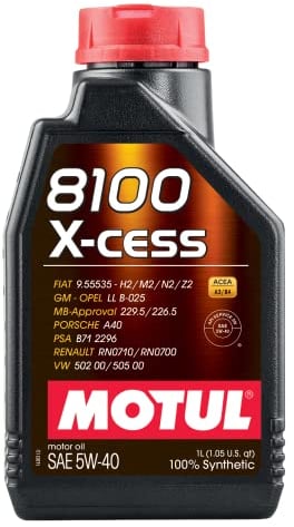 Motul 8100 X-Cess 5W40 / 1Liter, Brown, 102784