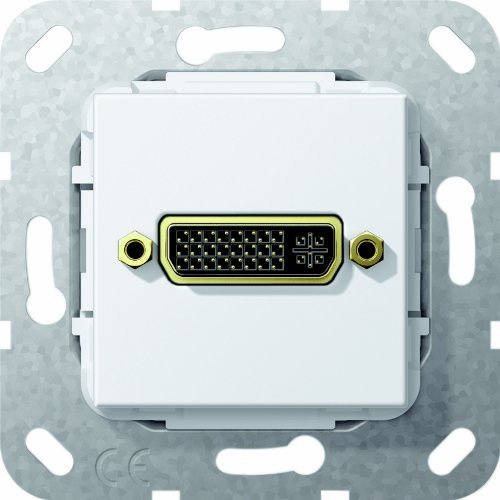 Gira 564503 DVI Kabelpeitsche Einsatz, reinweiß