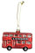 Gisela Graham : Weihnachtsdekoration : Hängende Ornamente aus Glas : Londoner Bus