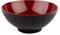 APS Ciotola Asia Plus in melamina quasi infrangibile, versatile ciotola di plastica impilabile, insalatiera, nero/rosso, Ø 16 cm, 0,6 litri.