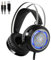 Gaming Computer casque USB 3,5 mm avec micro casque Réducteur de bruit Over Ear pour jeux PC avec lumière LED noir