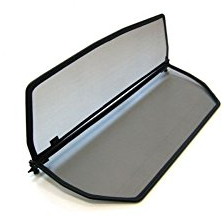 GermanTuningParts Windschott für Renault Megane 1 Cabriolet 1995-2003 - Klappbar - mit Schnellverschluss – Schwarz | Windabweiser | Windblocker | Wind Deflector