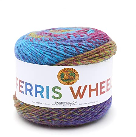 Lion Brand Yarn Garn, Acryl, Vintage-Karussell, ein Knäuel