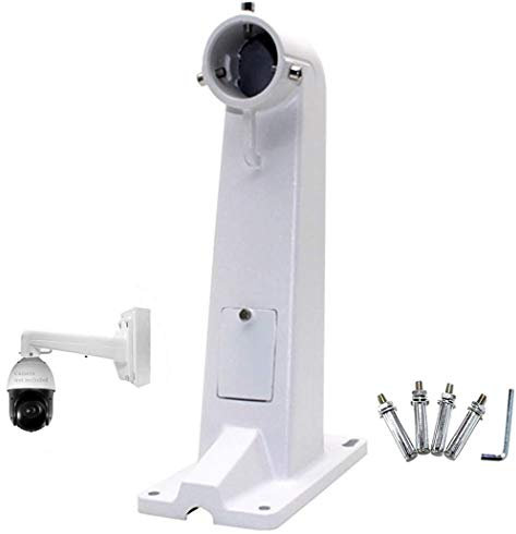Heavy-Duty Aluminum Alloy Universal Wall Mount Bracket for Hikvision/Dahua/Axis PTZ Cameras - Indoor/Outdoor, Adjustable Angle, Corrosion-Resistant, Cable Management Design