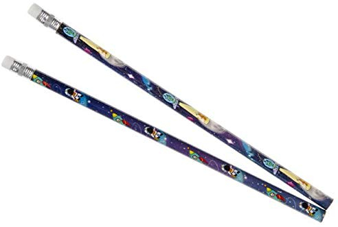 Schnooridoo 12 x Bleistifte Weltraum Space Weltall Kindergeburtstag Mitbringsel Give Away