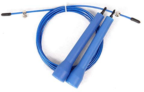 FFitness Speed Steel Jump Rope Blau Springseil verstellbar aus Stahl